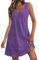 Robe D'Été Grande Taille Robe Printemps Femme Robe Bleu Robe Femme Ete Robe Jaune Femme Robe Noir Robe sans Manche Robe Plage Robe De Plage Robe Bleu Roi Robe Ete Femme Courte Violet 2XL