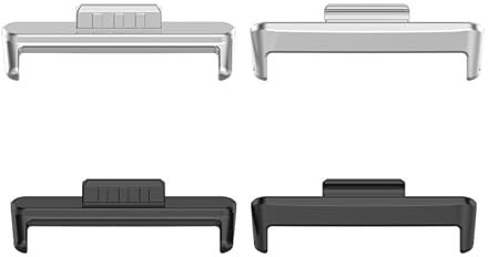 2 Pairs | Replacement Watch Strap Adapter Watch Strap Connector Stainless Steel Accessories Compatible with Huawei Watch Fit 3, Stainless Steel