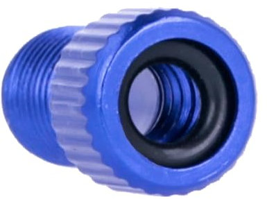 REY 2X Adaptador para la Válvula de Bicicleta Presta a Schrader, de Fina a Gorda, Aleación de Aluminio, Azul