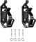 Shovel Mount for Roof Rack, Shovel and Axe Holder, Metal Rubber Clamps Mounting Kit for Truck Off Road Boat, Black