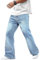 GINGTTO Jeans Large Homme Straight Pantalon Baggy Tapered Super Stretch Bootcut Jean Blau 30