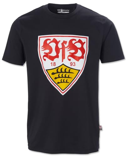 VfB Stuttgart T-Shirt Wappen schwarz