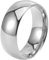 Wycian Modeschmuck Ringe Damen, Ring 8mm Wolframstahl Silber-8mm Größe 65 (20.7) 8mm Poliert Anpassbar für Frau Neujahr