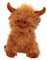 New Highland Cow Doorstop – Brown | Cute Animal Door Stopper for Home | Decorative & Practical Weighted Polyester Cow Design N-32