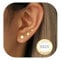 RAJPUTANA 3 Paare Kleine Ohrringe Gold für Damen Set Hypoallergen Ohrstecker Gold Zartes Punkt Ohrstecker Ohrringe 925 Silber Set Schmuck Geschenke