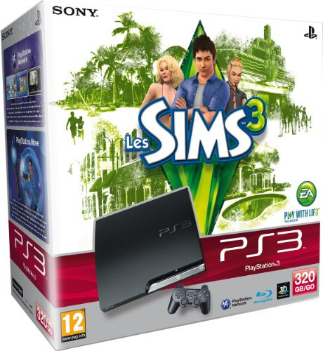 Console PS3 320 Go noire + Les Sims 3