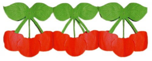 Everflag Girlande Kirschen 3m lang, schwer entflammbar