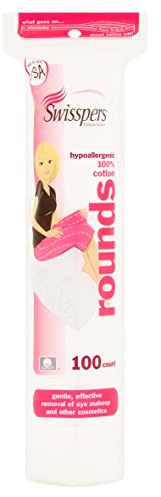 Swisspers Premium Hypoallergenic Rounds, 100 Count by swisspers