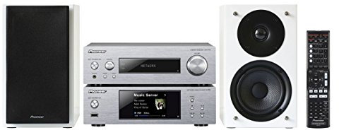 Pioneer P2 W impianto compatto (Stereo ricevitore, Network Player, 2 x 75 Watt, Direct Energy HD amplificatori, WiFi, Bluetooth) argento/bianco