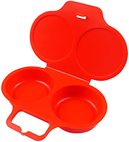 good2heat 4031 2 Egg Poacher, Red, 16 x 3 x 13 cm