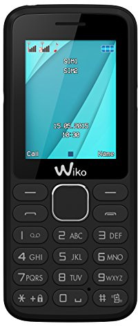 Wiko Lubi 4 Terminal Libre de 1,77 avec Bluetooth, 1 Go de RAM, système d’Exploitation Propre Noir