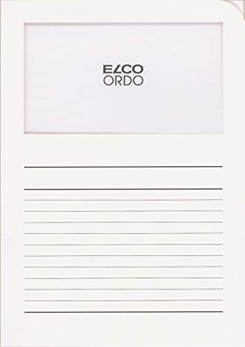 Elco Ordo 73695.10 Classico Cartellina con Finestra - Bianco - confezione da 10