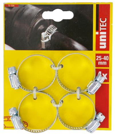 Unitec 72506 Schlauchschellen Sortiment, 25-40 mm