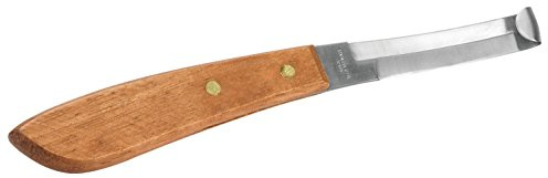 Weaver Leather Double Edge Hoof Knife with Wooden Handle, Brown