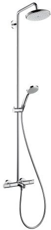 Hansgrohe Showerpipe Croma 220 für Dusche chrom mit Thermostat 27185000