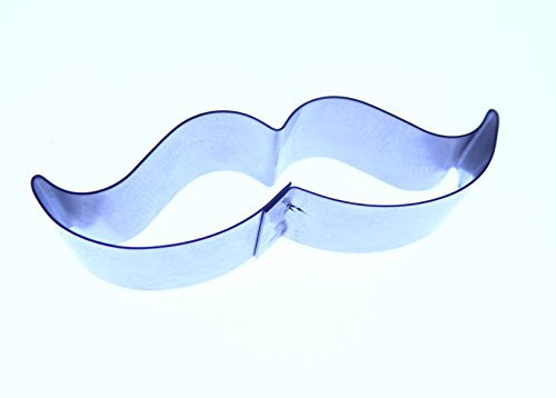 Valley Cutter Company Emporte-pièce en forme de moustache en acier inoxydable pour décoration de gâteaux, pâte Fimo, pâte à sucre Taille 44 x 13 mm