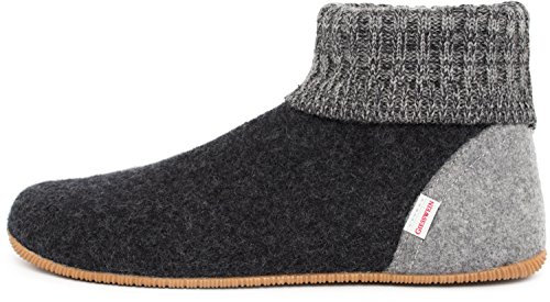 Giesswein Wildpoldsried, Pantuflas Unisex adulto, Gris (Anthracite 019), 42 EU
