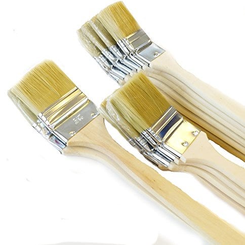 ROTIX-98042 12 X Heizkörperpinsel Ecken-Pinsel 35-50 - 60 mm helle Mischborste