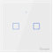 Interruttore Intelligente, SONOFF Touch T1 2Gang Luce Controllo RF Wireless WiFi da Muro, Interruttore a 2 Canali per Soluzioni di Automazione della Casa Intelligente, Alexa (EU Type,1-way)