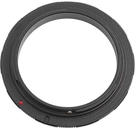 Macro Photography Reverse Lens Adapter, 52mm, 55mm, 58mm Durable Aluminium Alloy Macro Shooting Reverse Adapter Ring for Canon EOS Mount DSLR Camera(58MM)