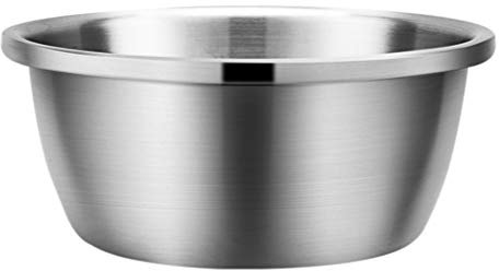 UPKOCH Vegetable Basin Stainless Steel Multi-Purpose Round Thickened Washing Basin Mixing Bowl for Home Kitchen