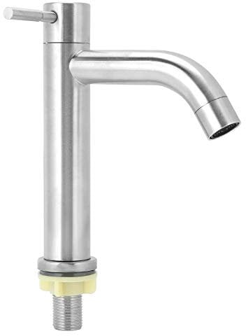 Nikou Wasserhahn, G1/2 Zoll, Außengewinde, Wasserhahn aus Edelstahl, unter der Theke, Kaltwasserhahn, Küche, Hausgebrauch
