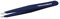 Tweezerman Pince à épiler exclusive Evening Blue Slant - Pince à épiler en acier inoxydable