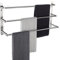 KOKOSIRI Badetuchstangen Edelstahl Badezimmer 3 Etagen Leiter Handtuchhalter Wandhalterung Handtuchregale Gebürstetes Nickel B5002BR-L24