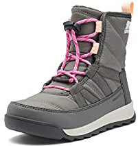 Sorel KIDS WHITNEY II SHORT LACE WATERPROOF Winterstiefel für Unisex Kinder, Grau (Quarry x Grill) - Youth, 32 EU