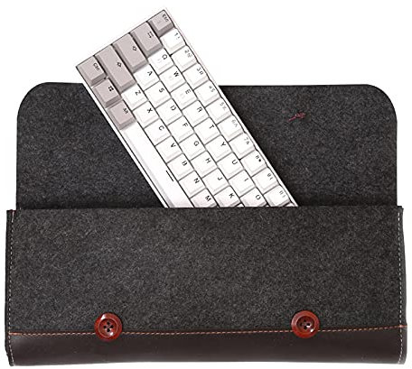 Tsungup Keyboard Sleeve Travel Case Fashion Bag Dust Cover Portable Carrying Case Protector Sleeve Skins Pouch Bags For Gaming Mechanical Keyboard 87 Key(Large