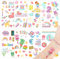 Einschulung Tattoos Mädchen 8 Bögen 10x15cm Schulkind Tattoos Kinder Schulanfang Aufkleber Einschulung Kindertattoos für 1. Schultag Geschenk Schuleinführung Mitbringsel Einschulungsfeier usw.