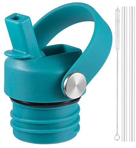 RRegeny Strohhalmdeckel für Hydro Flask Standard Mund, Deckel mit Trinkhalmen passend für Standard Mouth Hydroflask, Sport Cap Wasserflasche Zubehör Top Ersatz Strohhalm Deckel