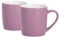 Argon Tableware Coloured Coffee Mugs - Purple - 350ml - Pack of 2 - Gloss Ceramic Stoneware Tea Mugs Latte Cappuccino Cups Hot Chocolate Cups Colourful Mug Set with Handle