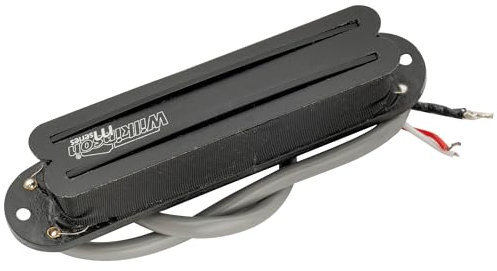 Wilkinson WOTBS Hot Rail Céramique Micro Humbucker Format Simple Bobinage Manche Pickup pour Guitare électrique Stratocaster, Noir