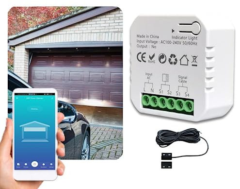 RANRAO für TUYA Smart Garagentoröffner, Smart Garagentor Opener ZIGBEE Fernbedienung, WLAN Fernsteuerung mit für smart Life App - erforderlich mit für TUYA ZIGBEE
