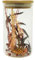 HEITMANN DECO Trockenblumen in Glasglocke, Natur/gelb/rot, 11,5x11,5x17 cm