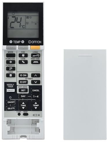 SG15J Télécommande de rechange pour Mitsubishi Electric Aircon MSZ-GE60EA A1/MUZ-GE60EA A1 MSZGE60VA MSZ-GE60VA-A1 MSZ-GE71VA-A1 MSZGE80VA2-A1 MSZGE80VA-A1 MUZGE60VA-A1 E22F288 083