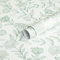Yomshi Peel and Stick Wallpaper Light Green Floral Self Adhesive Wallpaper Waterproof Vinyl Film Removable Sticky Back Plastic Botanical Wallpaper for Wall Cabinet 41CM×3M