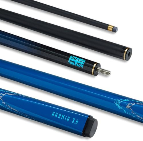 POWERGLIDE Composite Snooker-Queue, 3.0 Blue Electric, Full Size-57
