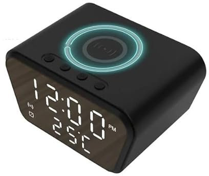 Alarm Clock and Induction Charger with HD WiFi Spy Camera
