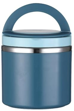 Qarmijaer Soup Vacuum for Hot Food, 1000 Ml Food Flask Stainless Steel Vacuum Insulated Food Jars with Handle Hot Container Vacuum Easy to Use