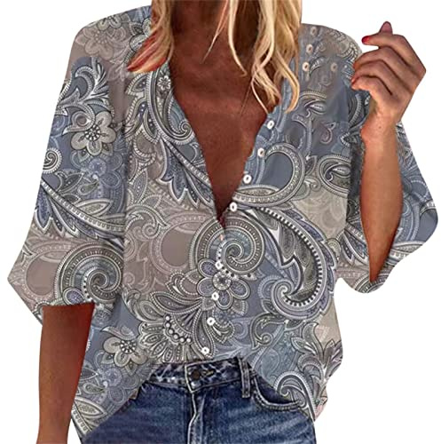 Cocila Damen Top Damen-Oberteile, kurzärmelig, quadratischer Ausschnitt, T-Shirts für den Sommer, lässige T-Shirts Weihnachtsshirt Damen Sexy Bluse Elegant Und Festlich Sommer