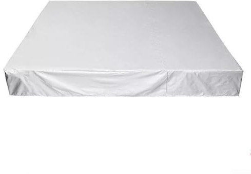 Vilgftyiet Cubierta cuadrada impermeable para bañera, cubiertas solares para piscinas sobre el suelo, protector de cubierta de piscina de verano, cubierta cuadrada grande para spa al aire libre,