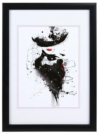 Kunststoffrahmen Klarglas Bilderrahmen Frame Foto Collage Portraitrahmen Glasscheibe PS-1: Farbe: Schwarz | Format: 40x50