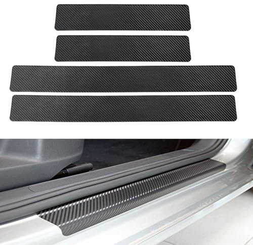 EIWXEFQT 4 Stück Auto Einstiegsleisten, für Opel Vauxhall Astra G H J K GTC 2010-2020 Aufkleber Kantenschutz Styling Tuning Zubehör Interieur Ladekantenschutz