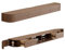 Conslika Schwebender TV-Ständer mit LED-Lichtern wandmontierter TV-Ständer mit Sideboard und 2 Schubladen Holz-Entertainment-Media-Konsole mit großem Stauraum unter dem Fernseher(B,220 * 20 * 30cm)