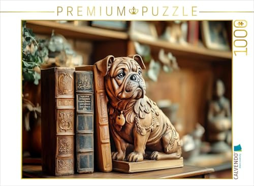 Puzzle · EIN Motiv aus dem Kalender Wohnträume aus Holz | Charmant, warm und naturverbunden: Dieser Vierbeiner hält, was er… · 1000 Teile · Lege-Größe 64 × 48 cm · CALVENDO Puzzle