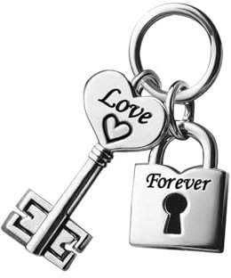 JMQJewelry Love Forever Lock Key Womens Bead Charms Compatible with Pandora Charm Bracelets Christmas