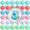 MWZEAUL 36 Piezas Globos de Agua Reutilizables, Bolas de Agua Recargables, Globos Agua in Silicona Llenado Rapido para Playa, Fiestas Acuáticas, Exteriores Juegos Piscina para Niños y Adultos