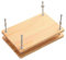 dijiusidy Support de livre compact en bois de pin pour les rats de bibliothèque et les chefs cuisiniers Restauration et installation de livres anciens Presse Gain de place, 36 * 26.5 * 3